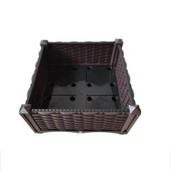 পায়ে 50*50*27CM প্লাস্টিকের প্লান্টার বক্স